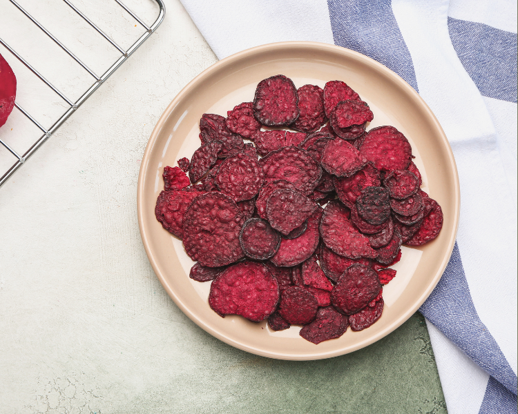 Baked Beet Chips