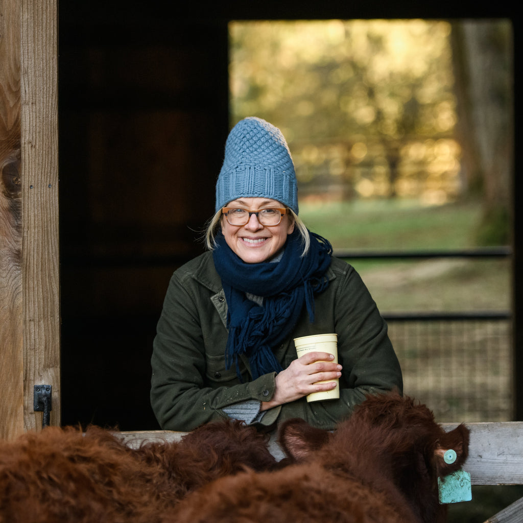 image of tabula rasa farms' founder Brenda Smola-Foti smiling for camera