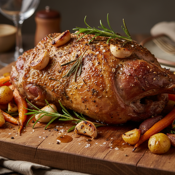cooked leg of lamb