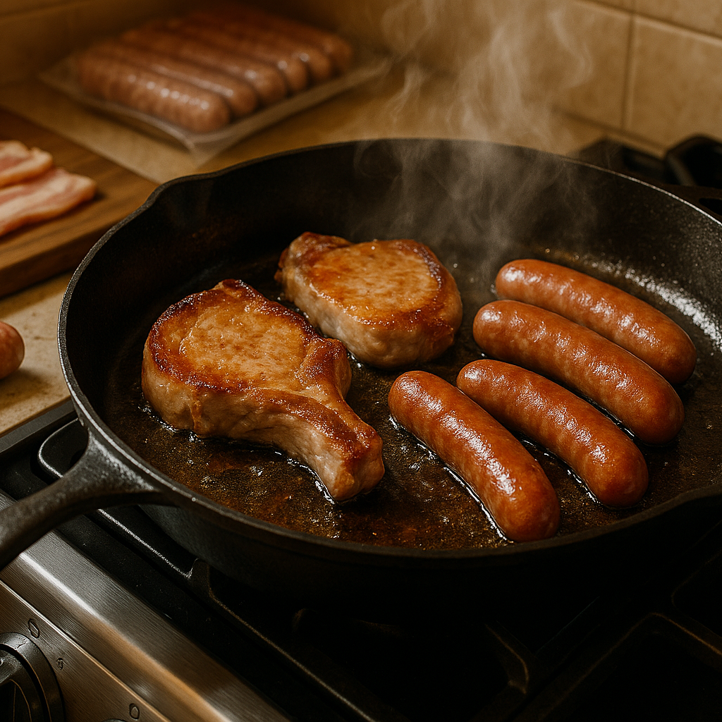 maybe less cuts with some in a pan cooking