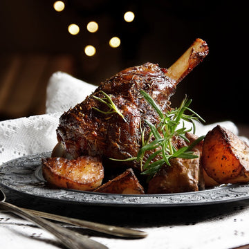 image of cooked leg of lamb roast